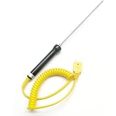 Stainless Steel K-Type Thermocouple Insertion Probe Type K, 6 in