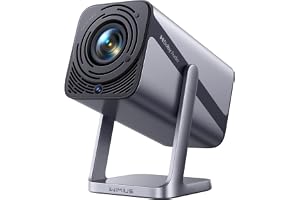 [4K Support/Auto Focus/360°Adjustable Stand]Smart-Mini-Projector with WiFi 6 and Bluetooth5.2, Native 1080P Portable Projector, Dolby Audio, iWIMIUS Outdoor Movie Proyector Compatible with Netflix