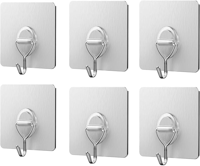 EINFAGOOD Adhesive Hook Without Drilling, Resilient SelfAdhesive Coat