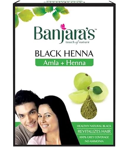 Amazon.com : Banjara'S Black Henna With Aloevera Hair Colour, 50G