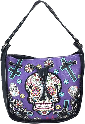 cowgirl trendy sugar skull purse