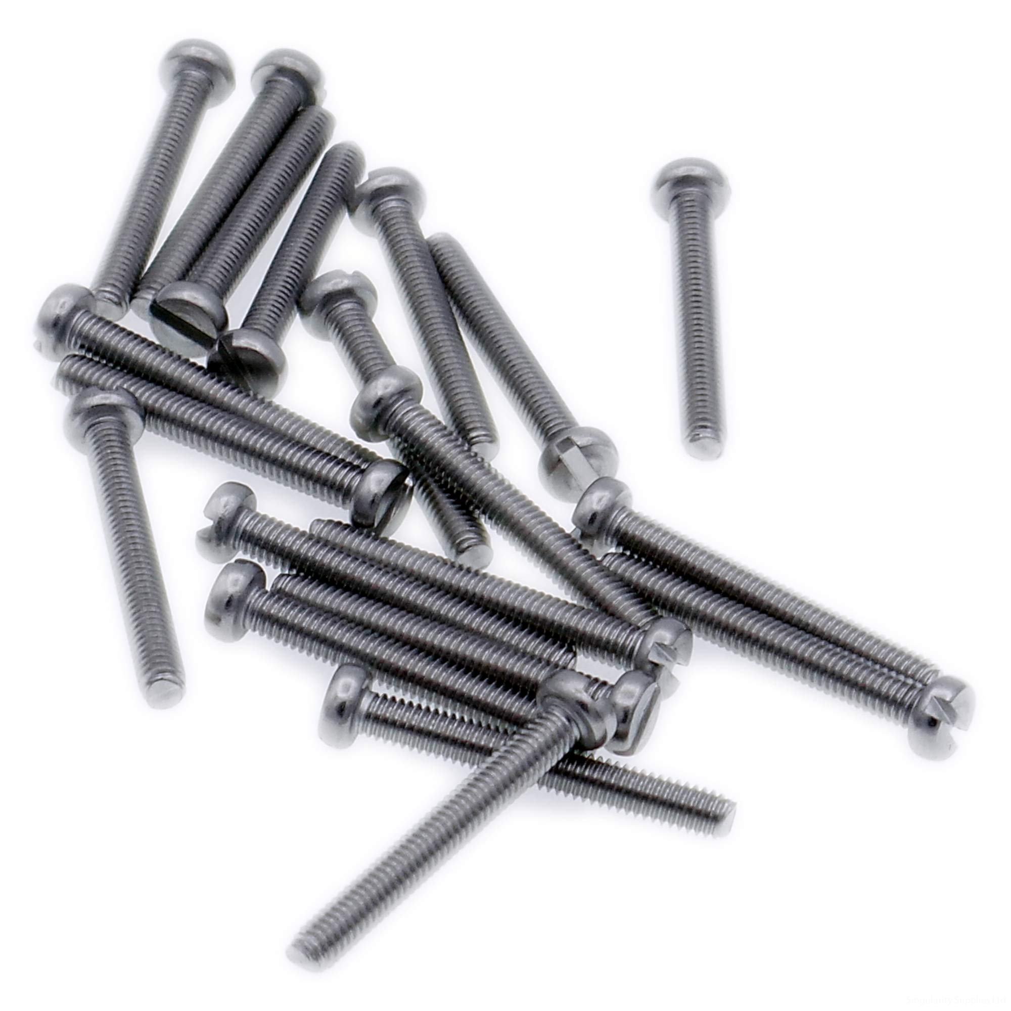 M5 (5mm x 18mm) Slot Cheese Machine Screw (Bolt) - Stainless Steel (A2) (Pack of 20)