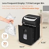 VidaTeco Paper Shredder for Office Matte Black Cross Cut 25 Sheets view 5