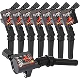 High Performance Ignition Coil 8 Pack for Ford F-150 F-250 F-350 4.6L 5.4L V8 CROWN VICTORIA EXPEDITION LINCOLN MERCURY Compa