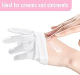 COOLJOB 100% Cotton Gloves 6 Pairs Small White Moisturizing Sleep Spa view 3