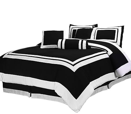 Amazon Com Hemau Premium New Soft 7 Pieces Caprice Black White
