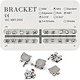 20PCS Teeth Model Braces, Typodont Brackets, 0.018 Slots 3-4-5 with Hooks 20pcs/Pack, (MBT, Mini) 1PK
