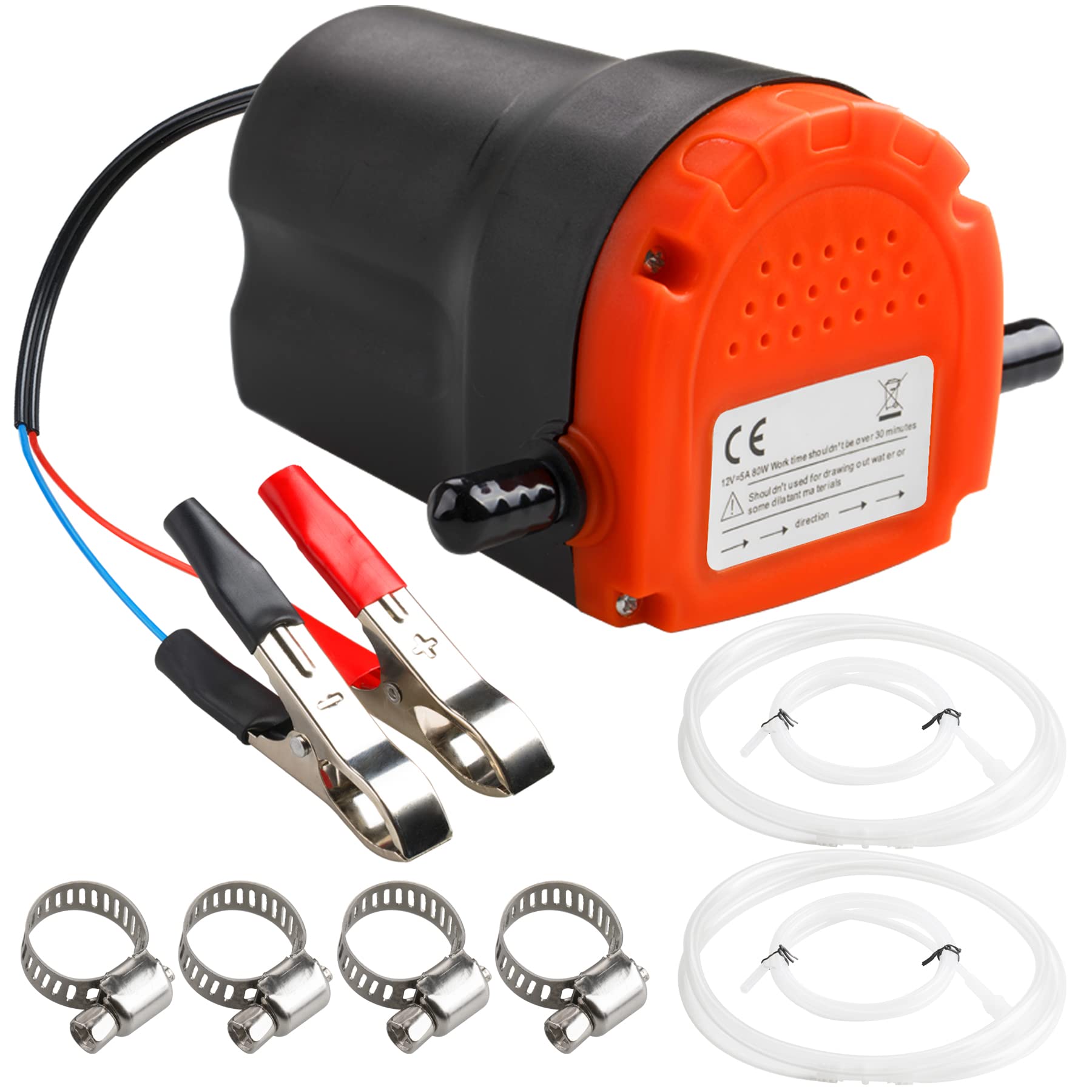 thumbnail image 2 of 80W 12V Oil Change Pump Extractor Scavenge Suction Transfer Pump With Hose Kit 2 of 5