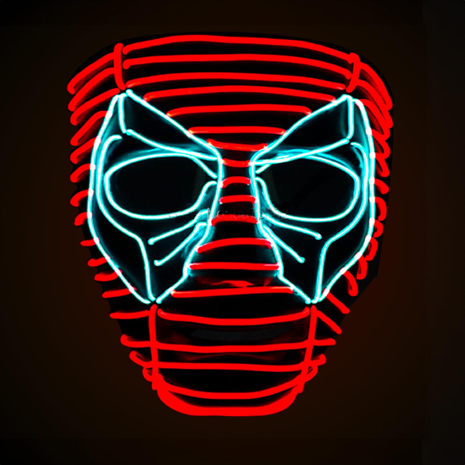 Original Cup | LED Lights Mask | Deadpool | Premium Quality | Rigide Plastic | 3 Modes | Neon Mask | Halloween