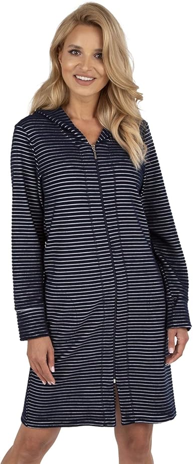 amazon ladies zipped dressing gowns