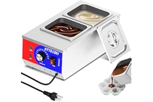 HTTSICHI Chocolate Tempering Machine - Commercial Chocolate Melting Machine w/ 7.5L Capacity, 1200W Professional Heated Choco