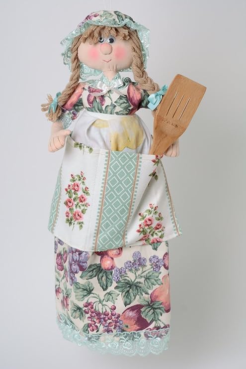 muñeca guarda bolsas amazon