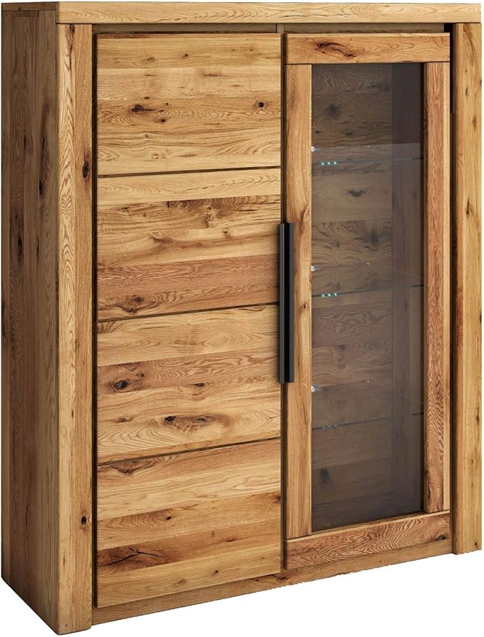 Vitrinenschrank Wohnzimmerschrank Vitrine Dekor