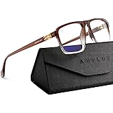ANYLUV Blue Light Glasses Men, Fashionable Business Style Glasses for Men Women, Integrated Nose Pad for Eye Protection