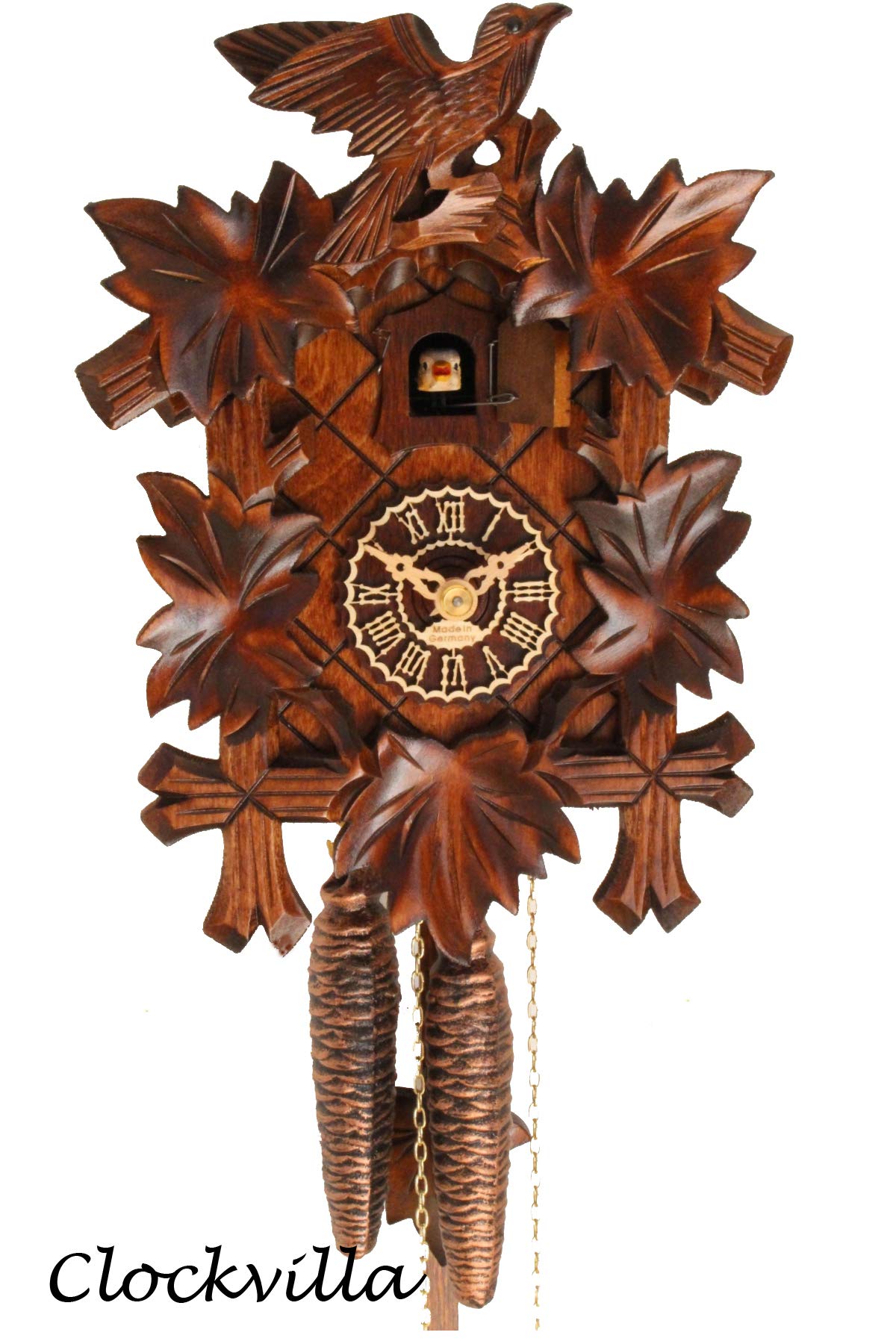 Original Black Forest Cuckoo Clock with Mechanical Bird HandMade