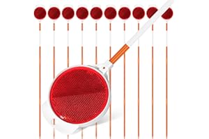 Reflective Driveway Markers, 10PCS Double-Sided Driveway Safety Markers, 50 inch Snow Stakes with Highly Visible Reflective T