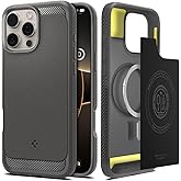 Spigen Rugged Armor MagFit Designed for iPhone 16 Pro Max Case [Military-Grade Protection] Compatible with MagSafe - Gray