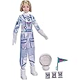 Barbie Space Discovery Astronaut Doll, Blonde, in Spacesuit with Helmet, Gloves, Flag & 3 Mini Packs of Astronaut Food (Non-Edible) for 3 to 7 Year Olds