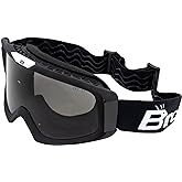 Birdz Eyewear Pelican Fitover Padded ATV Motorcycle Riding Over The Glasses (OTG) Goggles Black