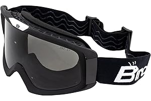 Birdz Eyewear Pelican Fitover Padded ATV Motorcycle Riding Over The Glasses (OTG) Goggles Black