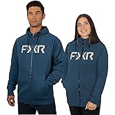 FXR Split Hoodie Full Zip Front Pouch Pockets Hooded Comfort Dark Steel/Grey