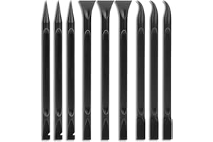 MOZEAT LENS Crevice Cleaning Tool, 9 PCS Carbon Fiber Plastic Scraper Tool Car Detailing Brush Set Non-scratch Multi-purpose Scraper for Clean Small Narrow Spaces and Gaps, Remove Stickers Labels Oil Stains Dirt