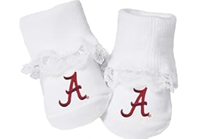 Future Tailgater Alabama Crimson Tide Baby Toe Bootie Socks with Lace