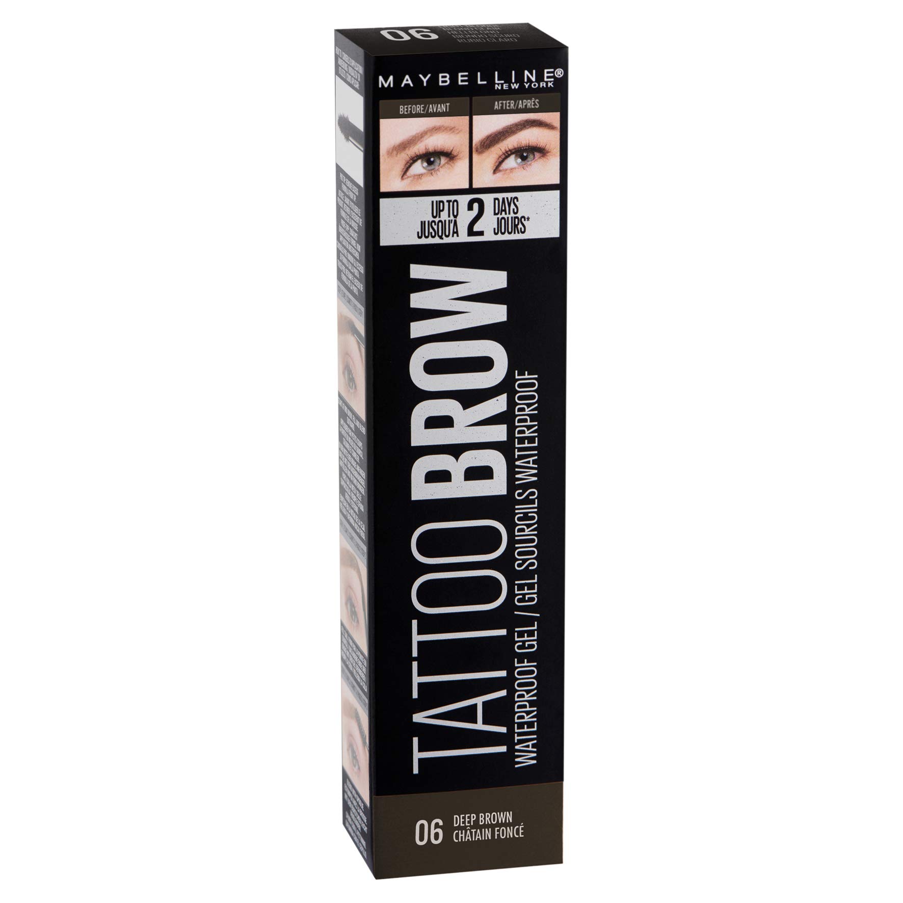 Maybelline New York Tattoo Brow Waterproof Eyebrow Gel No. 06 Deep Brown 5ml