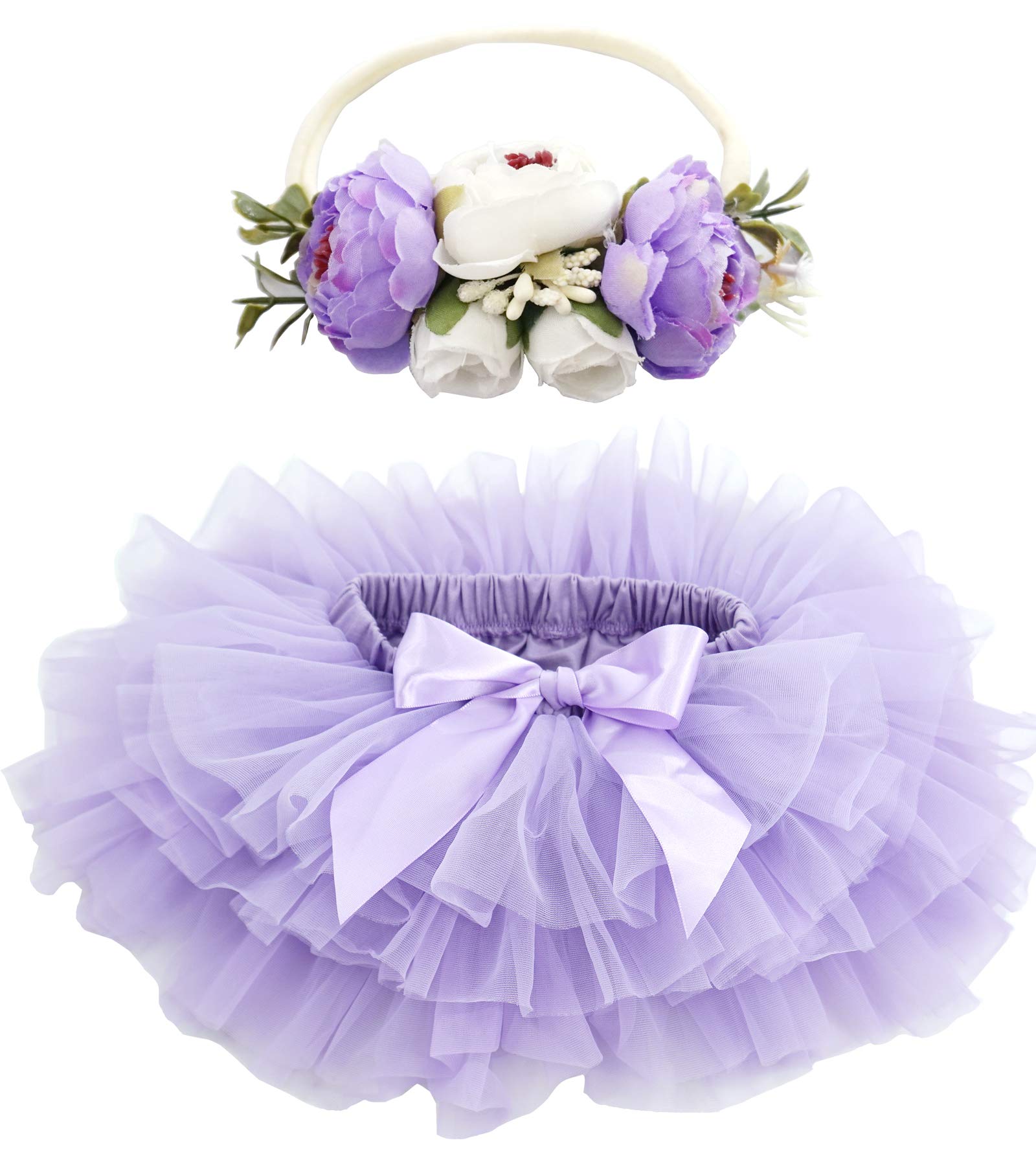 Photo 1 of BGFKS Baby Girls Flower Headband.(Purple,0-3 Months)