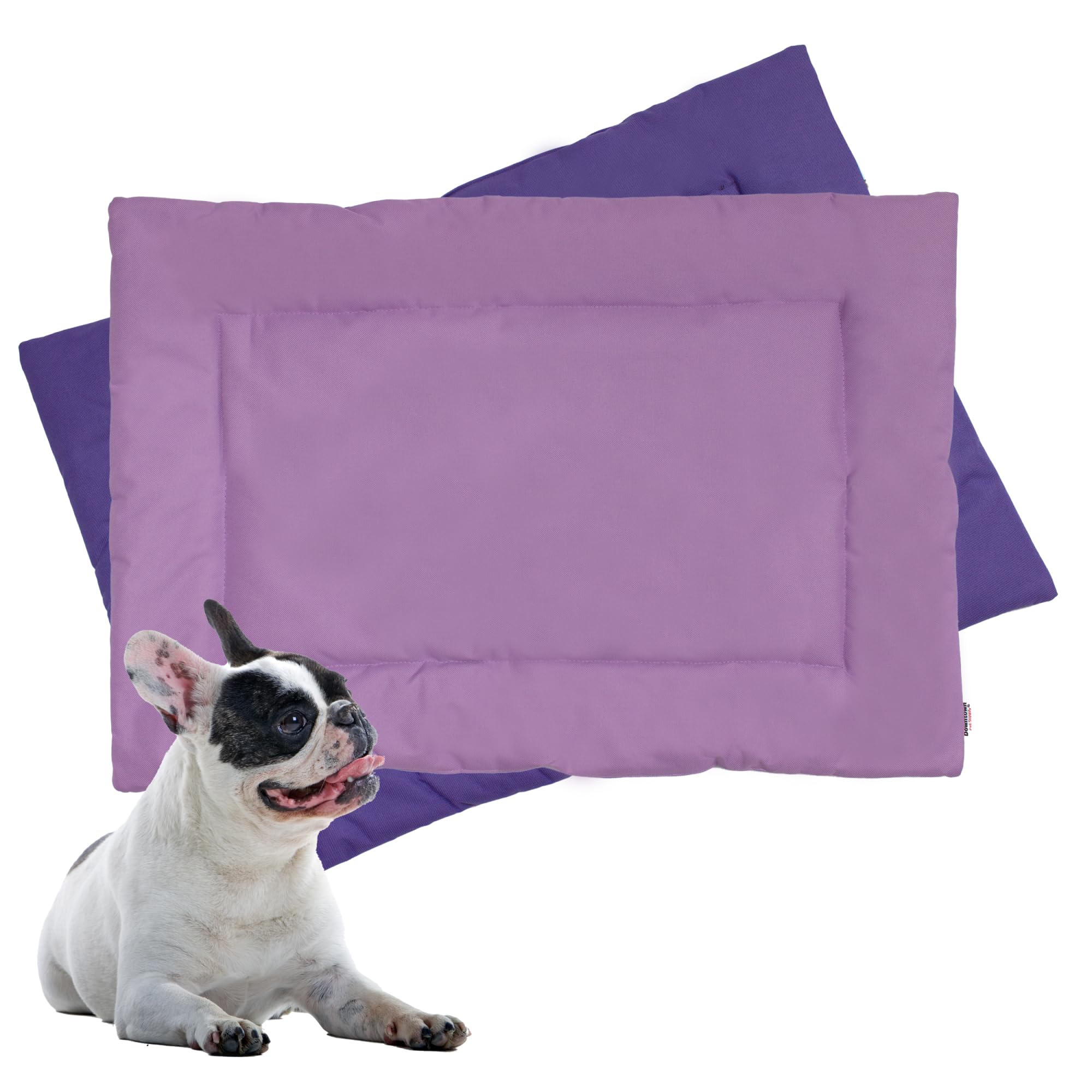 Downtown Pet Supply Dog Crate Pad, 24" x 18" - Waterproof, Ripstop Nylon Dog Crate Mat Chew Proof and Machine Washable - Dark and Light Purple - S โ image 1