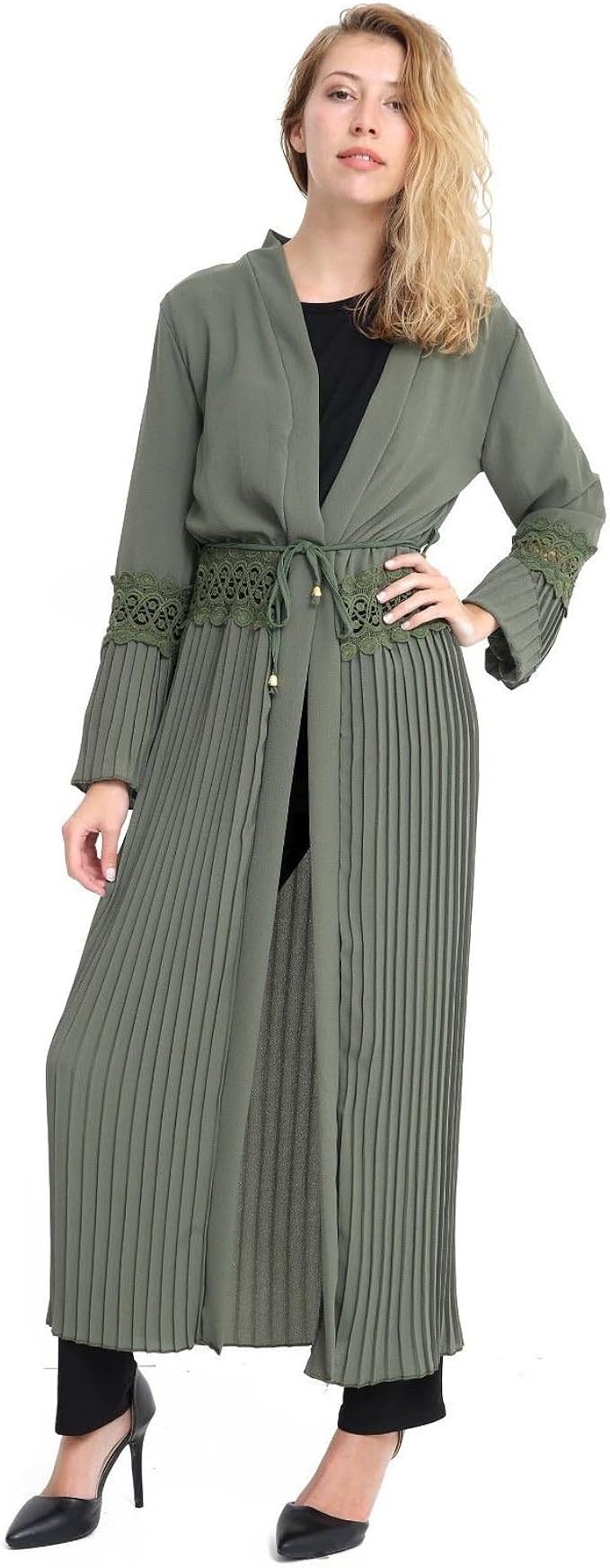 maxi belted kimono