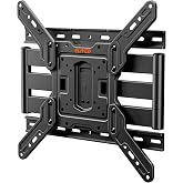 Ultra Slim TV Wall Mount for Most 26-60 Inch TVs, Full Moiton Swivel, Tilt | Fits 16" Wood Studs, Thin Low Profile Wall Mount TV Bracket, Heavy Duty Articulating Arms, Max VESA 400x400mm, Up to 88 lbs.