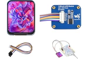 UEEKKOO 1.69inch LCD Display Module IPS Display Panel Compatible with Raspberry Pi 5/4B/3B+/3B/2B/Zero W/WH/Zero 2 W/Ar-duino/ STM32, Embedded ST7789V2 Driver Chip, SPI Interface