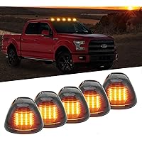 Smoke Cab Roof Marker Lights Amber For Dodge Ram 1500 2500 3500 4500 - View #2
