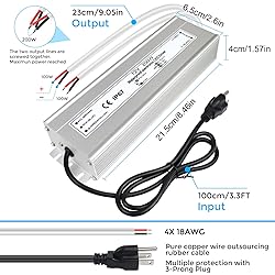 LightingWill LED Driver 200 Watts Waterproof IP67