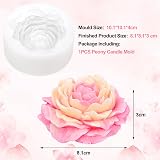 Baanfly 3D Peony Honeycomb Candle Mould Silicone for Soap & Baking view 2