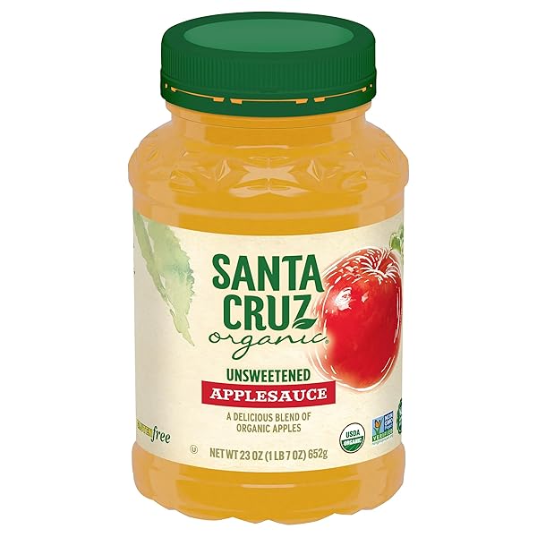 SANTA CRUZ ORGANIC APPLE SAUCE, 23 OUNCE