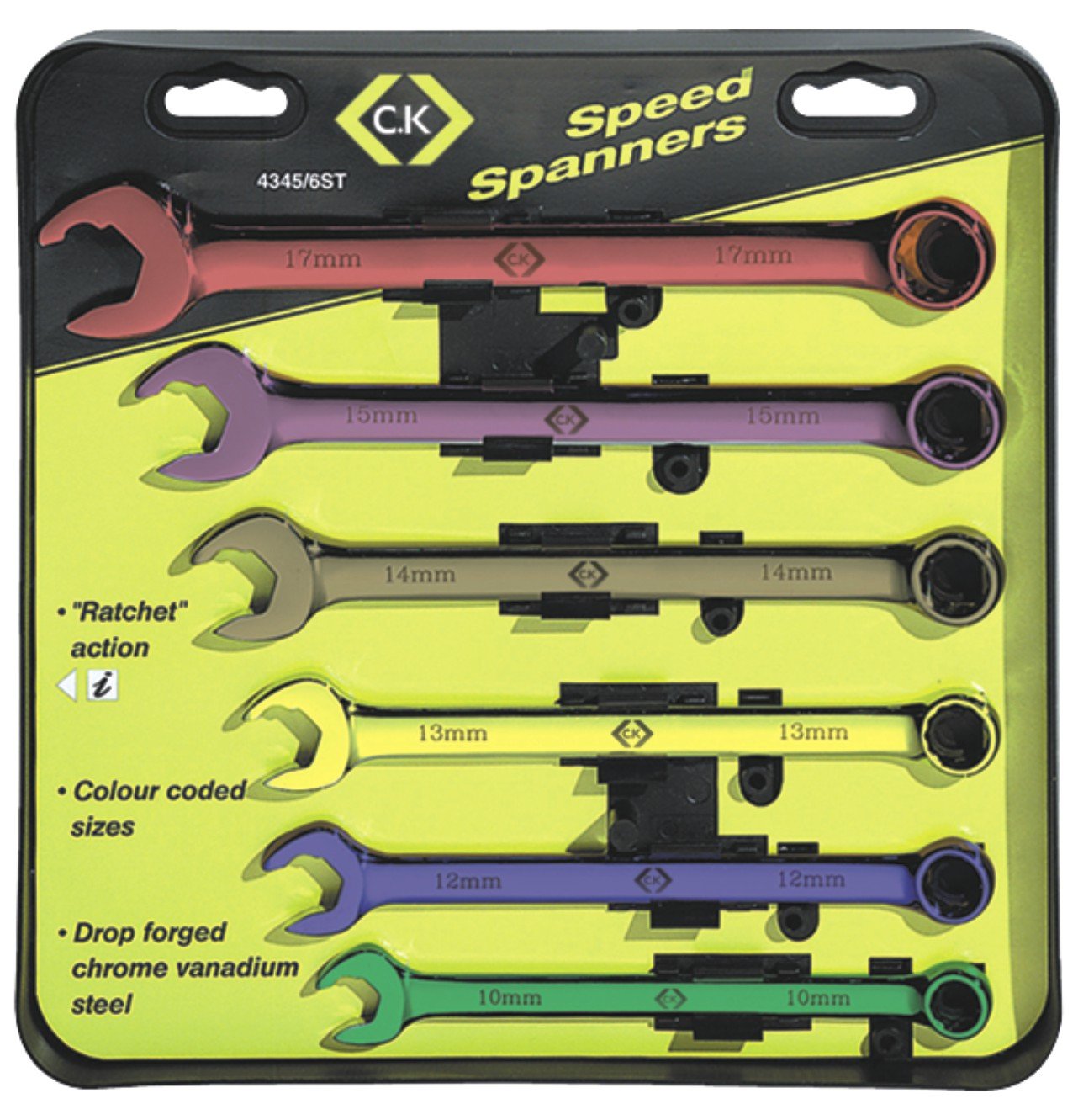 C.K T4345/6ST Speed Combination Spanner Set