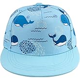 BAVST Kids Boy Girl Baseball Cap Baby Sun Hat Adjustable Toddler Trucker Hats with Flat Brim for Summer Outdoor