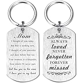 Alotozo Memorial Gifts - Sympathy Gift Keychain for Women Men Kids - God Has You in His Arms I Have You in My Heart