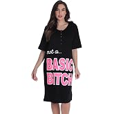 Just Love Womens Short Sleeve Nightgown Sleepwear Dress