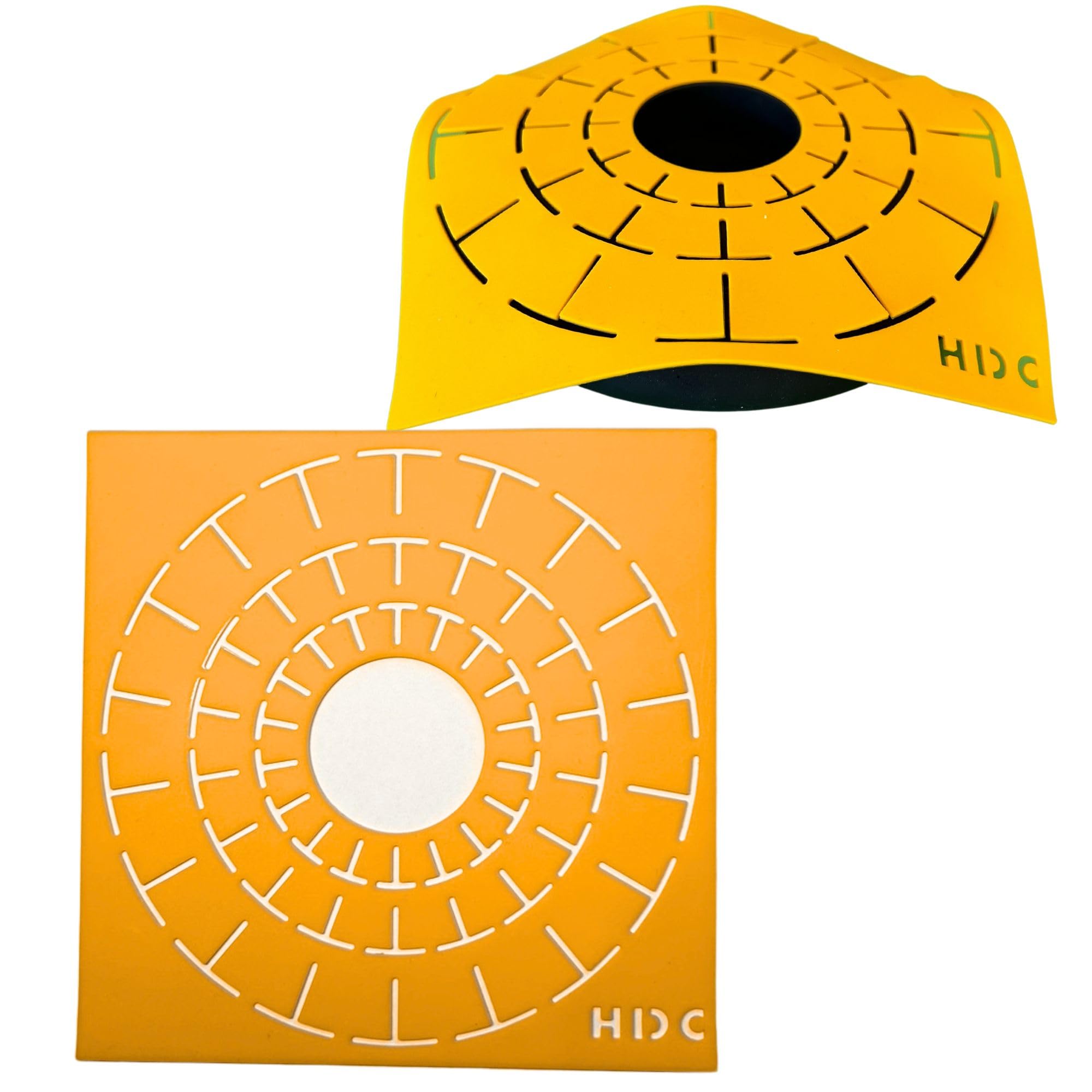 Mandala Dotting Stencils for Tea Light Candle Holder Castings - Happy Dotting Company - 2 Pack Contains a 18 Segment and 12 Segment silione templates for Making guidelines
