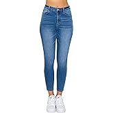 WAX JEAN Women's High Waisted Ankle Skinny 'Comfy Knit Denim' Jeans