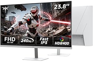 KTC Gaming Monitor 240Hz 24 Inch | FHD@240Hz | Fast IPS Panel | 1ms Response Time (MPRT) | 400 cd/㎡ Brightness, HDR400 | Adap