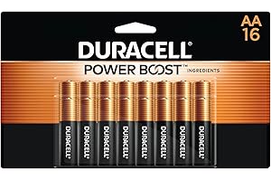 Duracell Coppertop AA Batteries with Power Boost Ingredients, 16 Count (Pack of 1) Long-lasting Alkaline Double AA Battery for Household and Office Devices