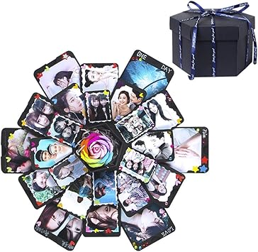 Amazon Fupusun ギフトボックス プレゼントボックス 六角形 びっくり箱 お楽しみbox ギフトボックス 文房具 オフィス用品