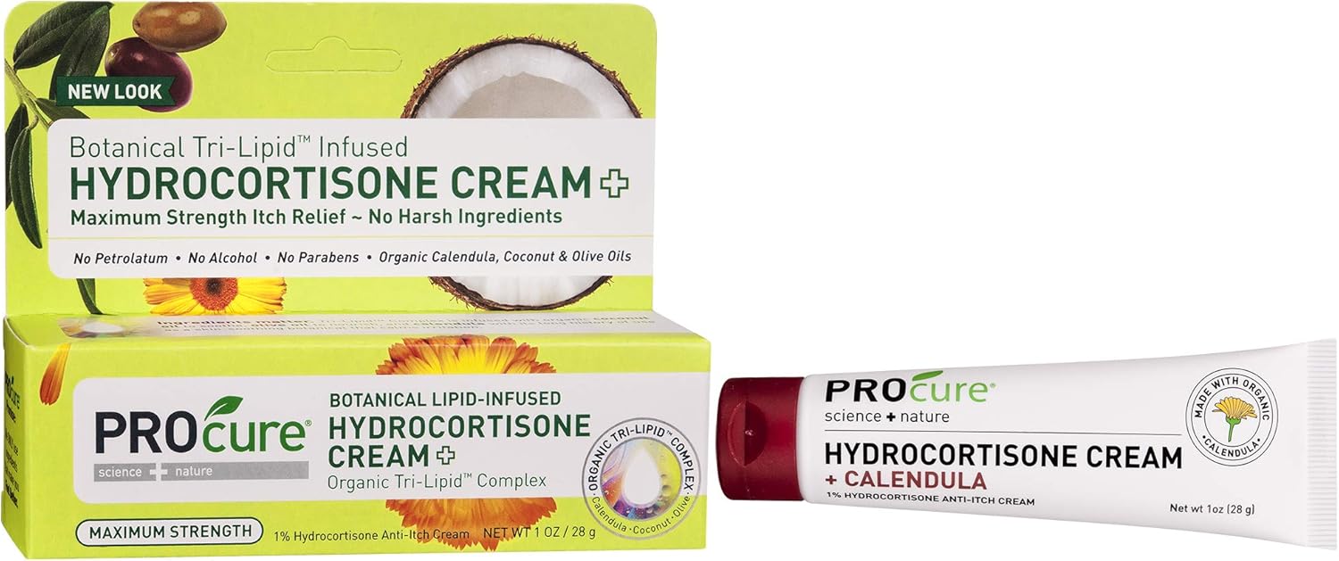 Amazon Com Procure Hydrocortisone Cream With Calendula 1 Ounce Health Personal Care