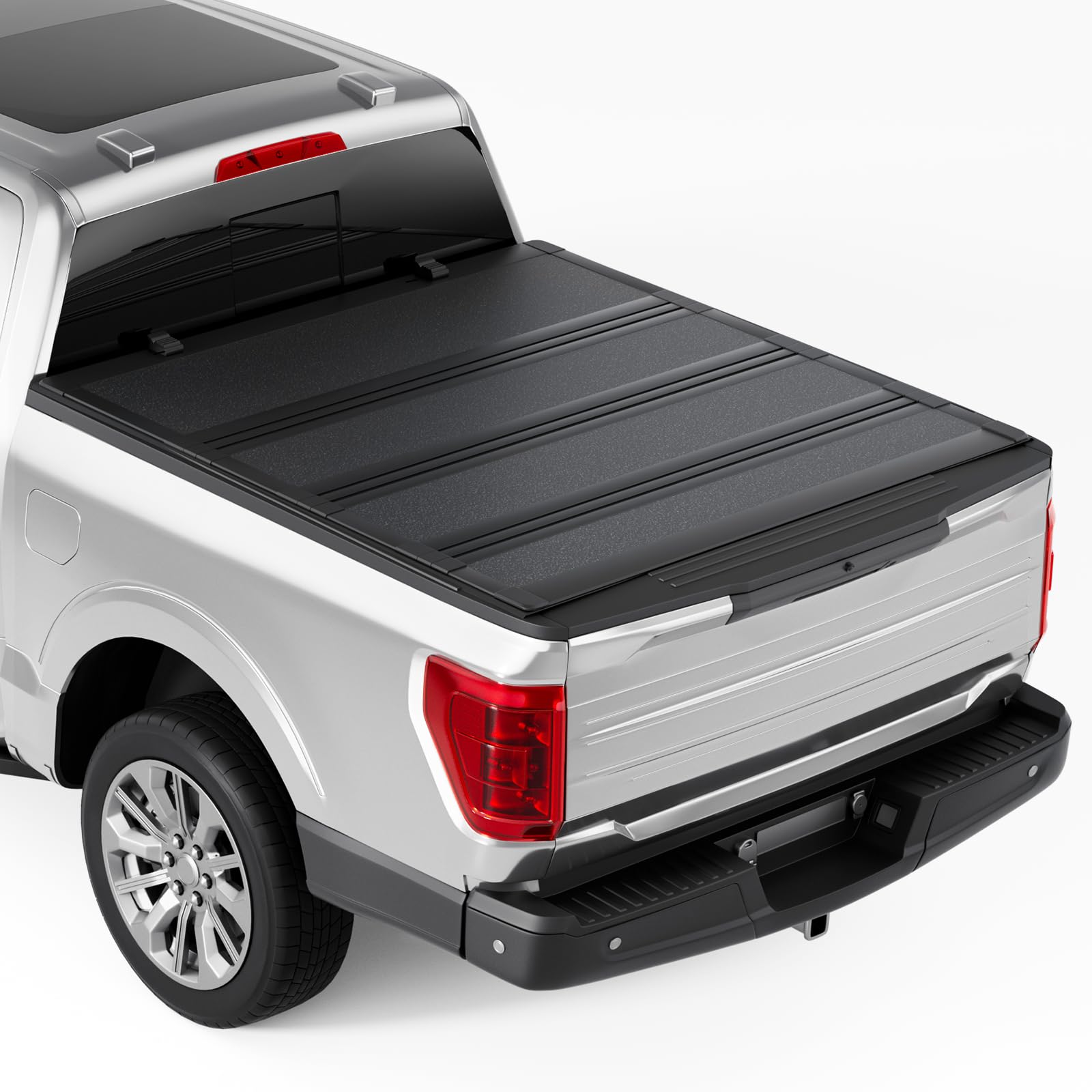 Photo 1 of **missing parts vTono King Hard Low Profile Quad-Fold Aluminum Truck Bed Tonneau Cover Compatible with 2015-2026 Ford F150 | F150 Lightning 5' 5" Bed (66")