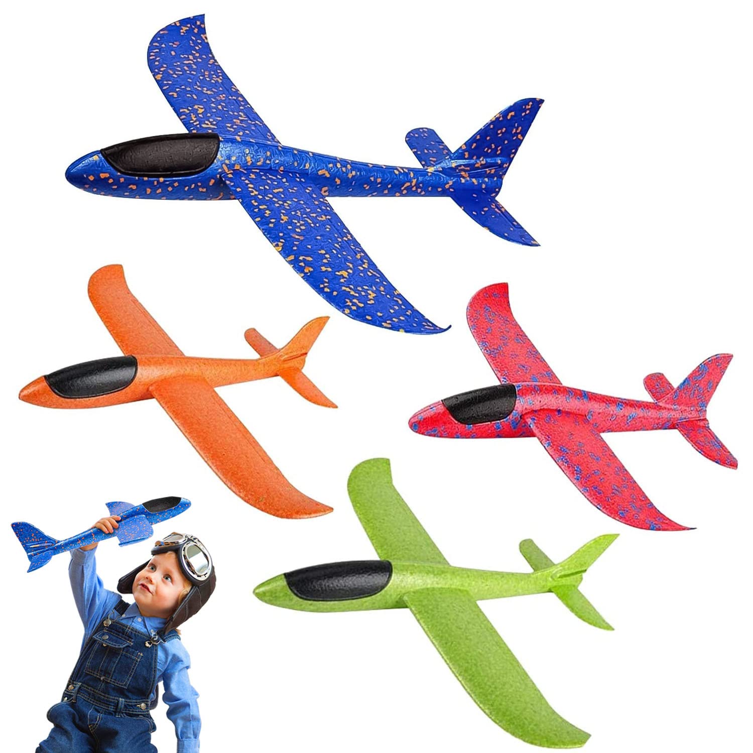 flugzeug kinder spielzeug Mua PATRICHOR Styroporflieger Flieger Styropor Kinder, 4 Stücke