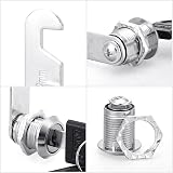Firtink Letterbox Lock 20 mm with 5 Lock Plates for Cabinets Drawers Mailboxes view 3
